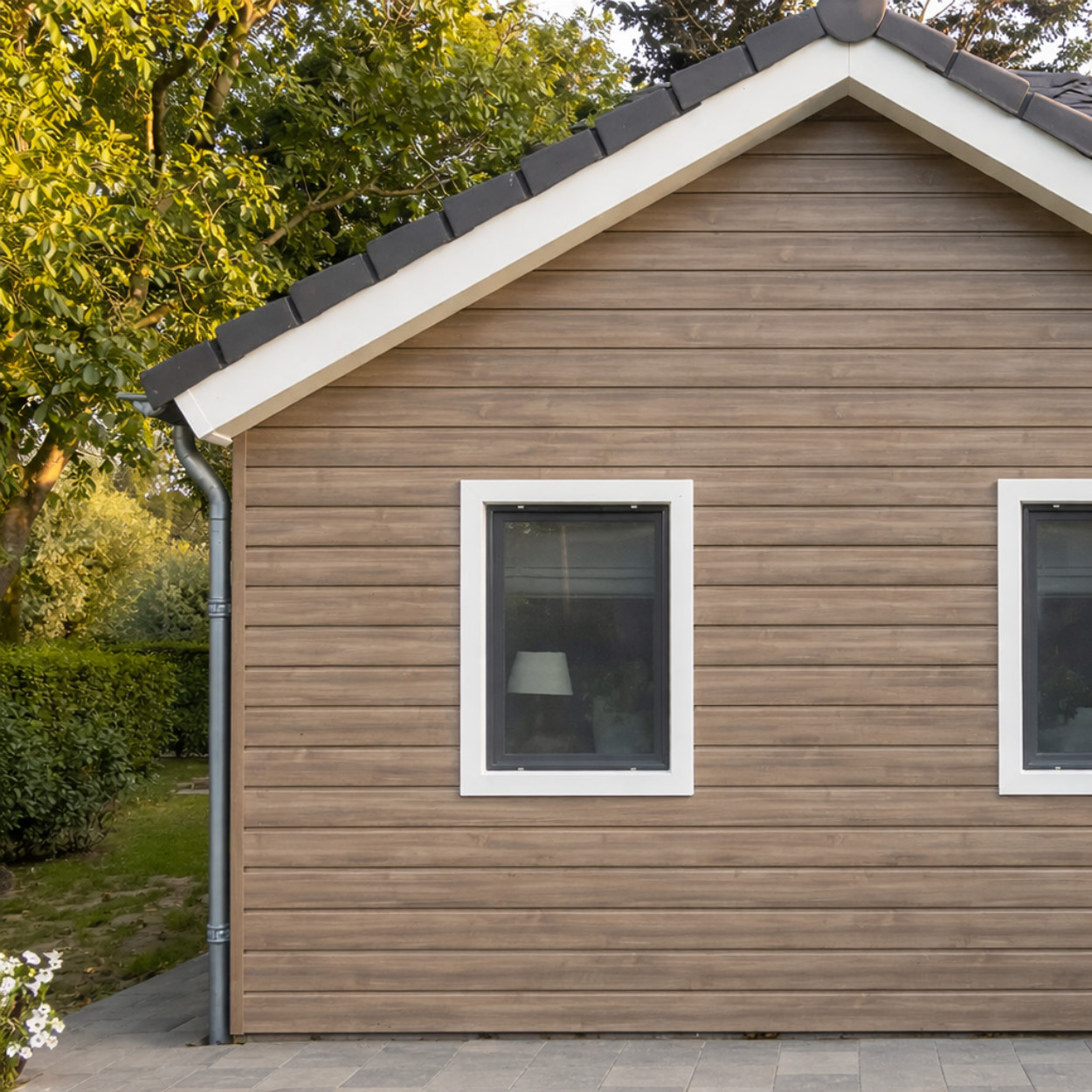 Novalit Rondkant 148mm Gevelbekleding Basaltgrijs RAL7012 600cm
